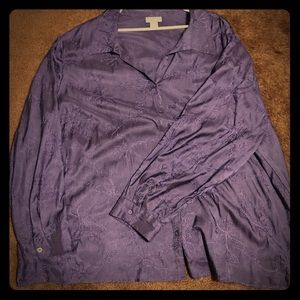 Catherine’s 4x blouse purple dressy